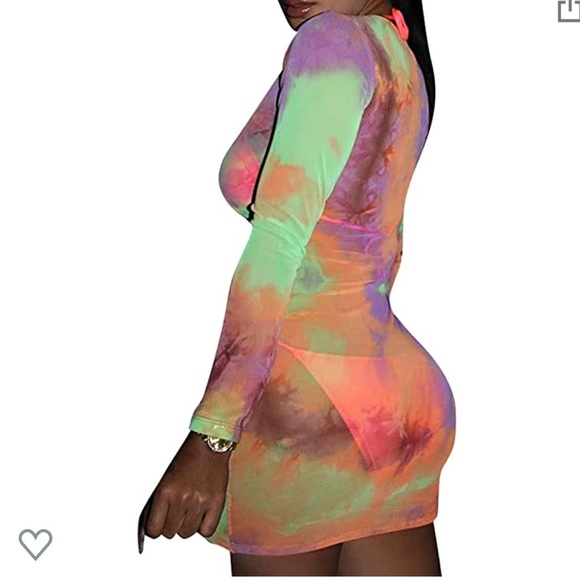 Better Be Other - 🍭Sheer Tie Dye Beach Cover Up